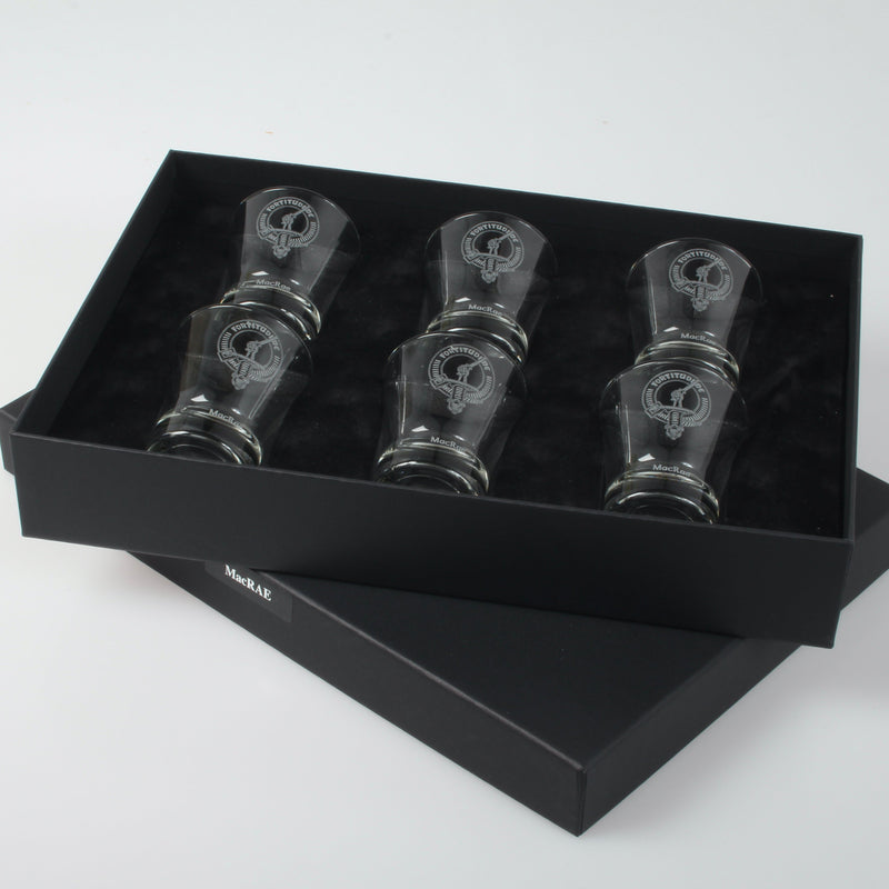 Clan Crest Dram Glass Set of 6