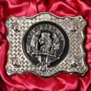 MacLaren Pewter Clan Crest Buckle For Kilt Belts