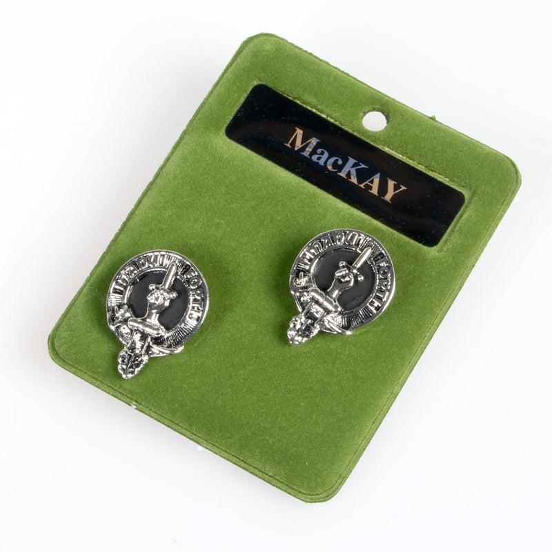 MacKay Clan Crest Pewter Cufflinks