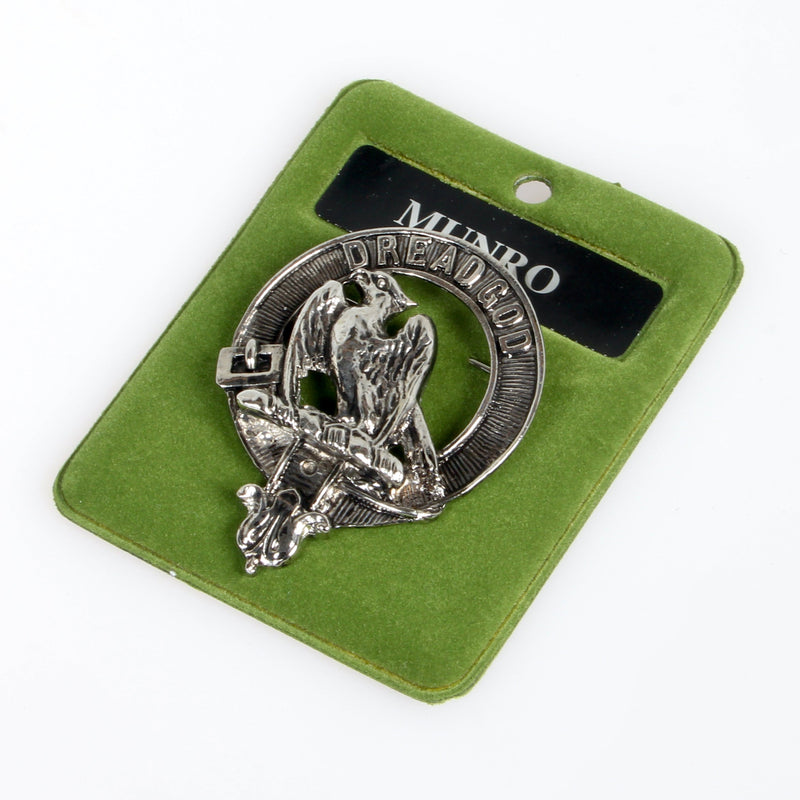 Munro Clan Crest Badge in Pewter