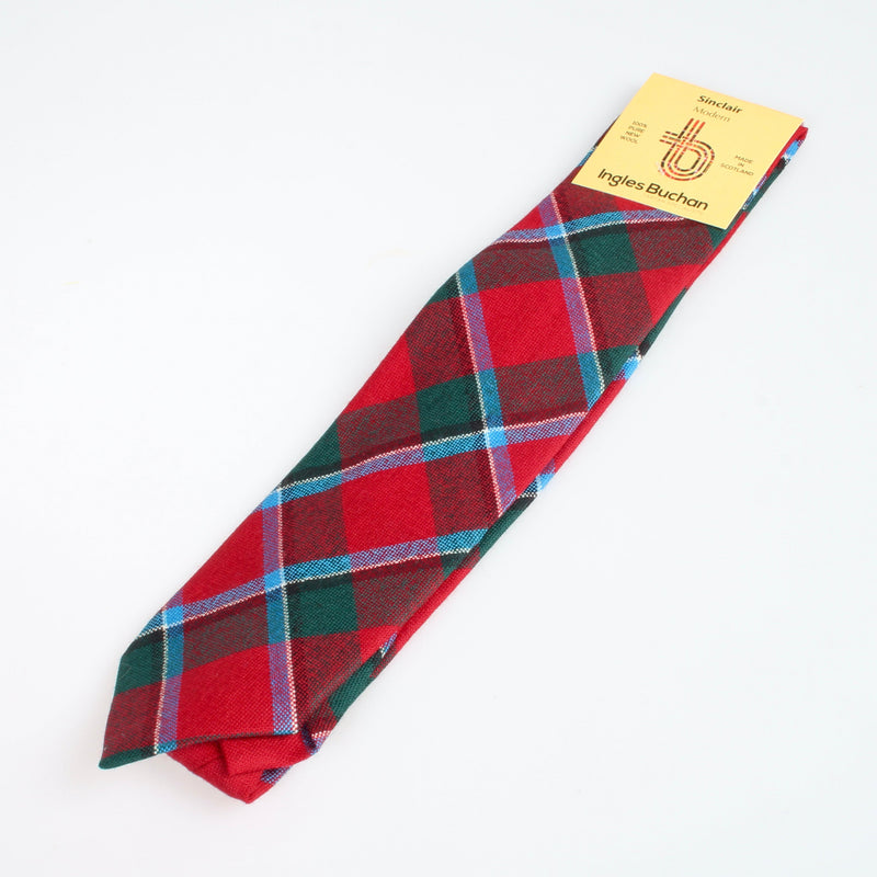 Pure Wool Tie in Sinclair Modern Tartan