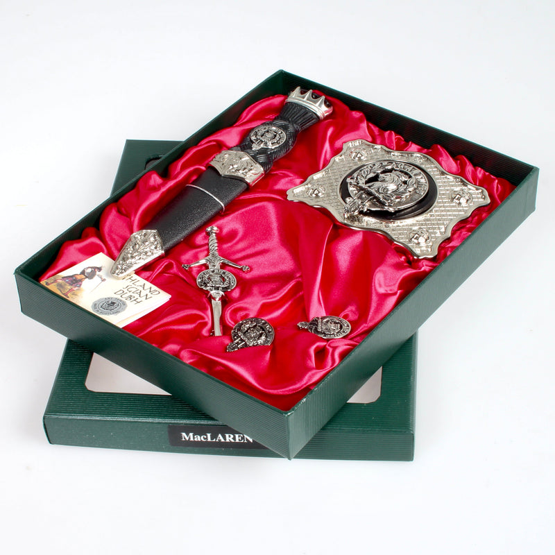 MacLaren Clan Crest Kilt Accessory Gift Set