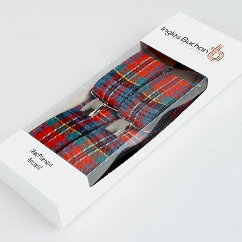 Tartan Braces (suspenders) in MacPherson Ancient