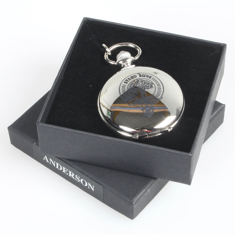 Clan Crest Engraved Pocket Watch