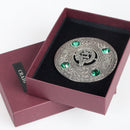 Craig Clan Crest Pewter Plaid Brooch