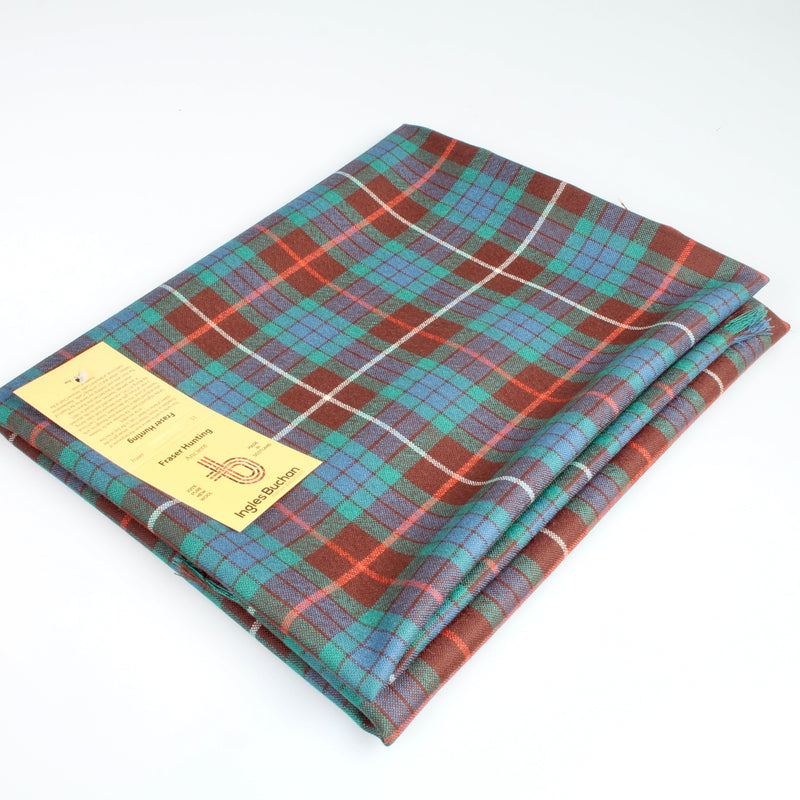 Fraser Hunting Ancient Wool Tartan Shawl