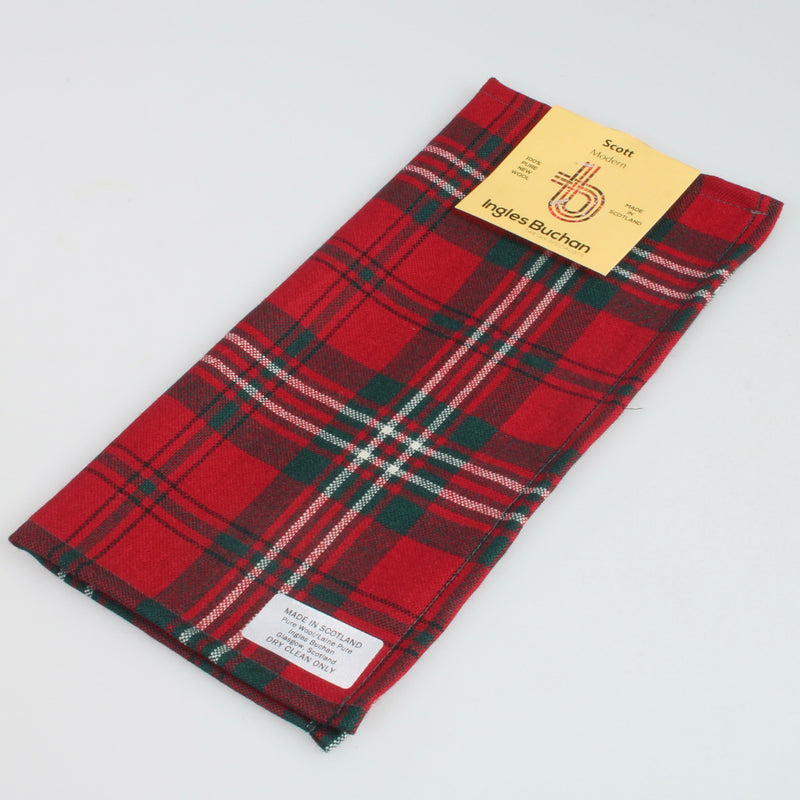 Wool Pocket Square in Scott Modern Tartan