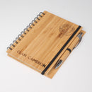 Clan Crest engraved Wooden Bamboo Notepad
