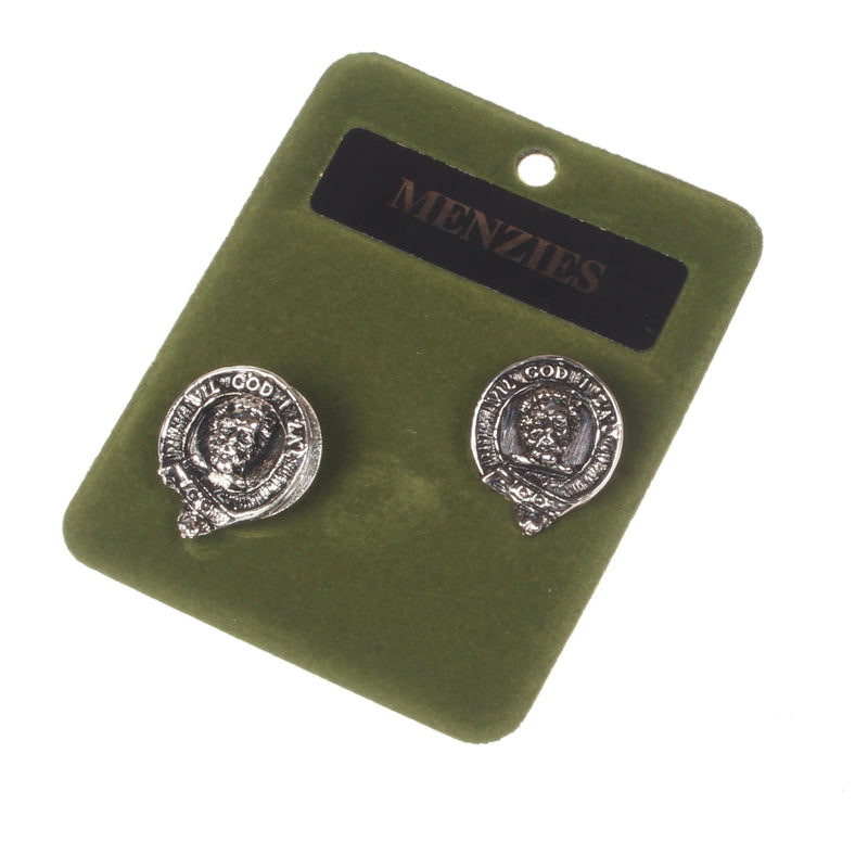 Menzies Clan Crest Pewter Cufflinks