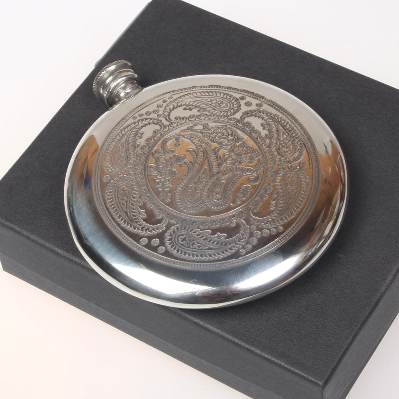 Fleming Paisley Pattern Clan Crest Sporran Flask