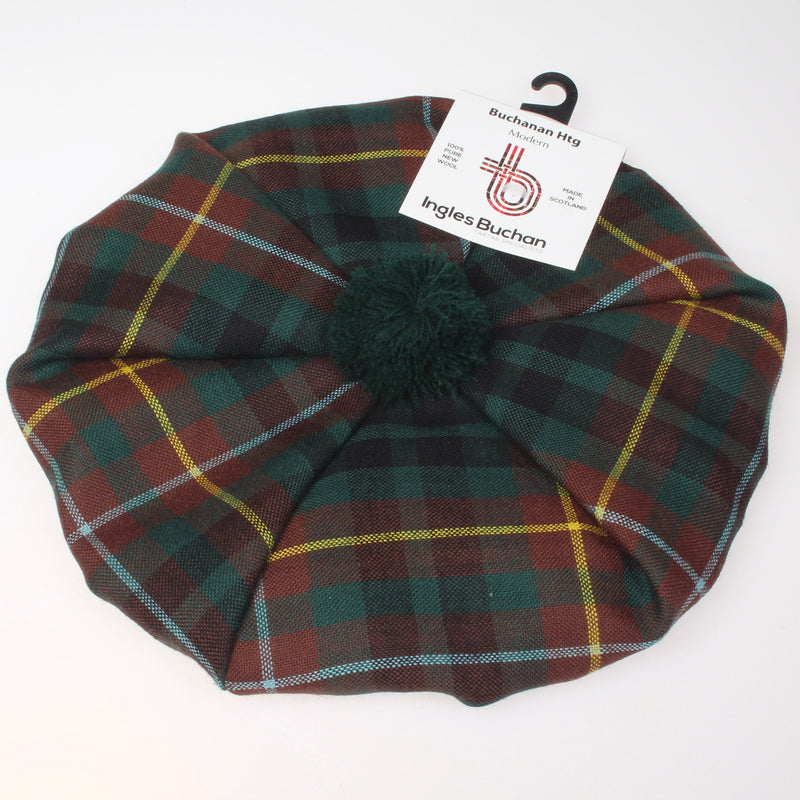 Unisex Wool Tam in Buchanan Hunting Modern Tartan