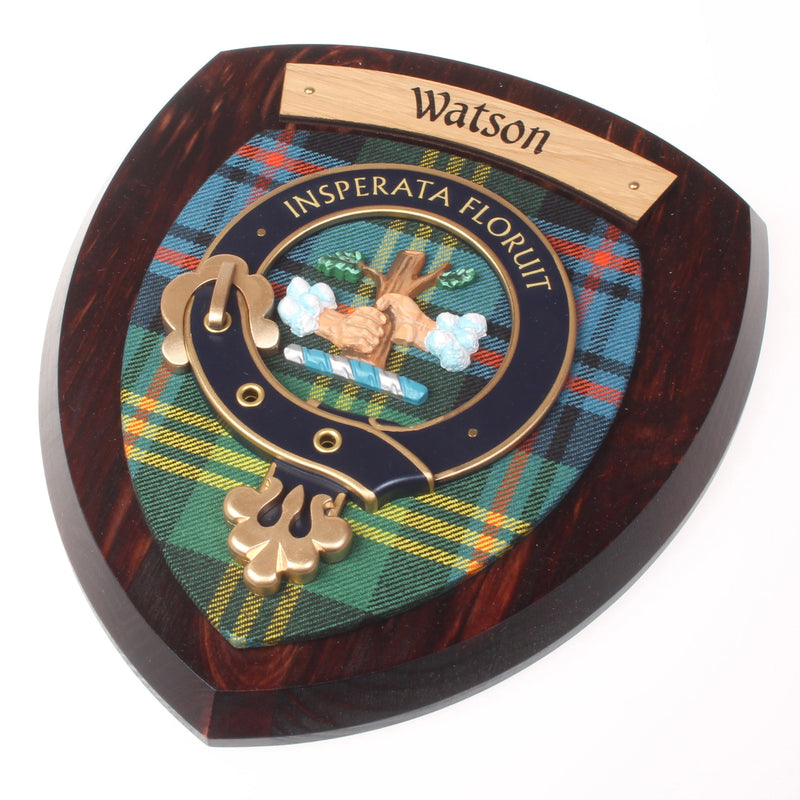 Watson Clan Crest Wall Plaque.