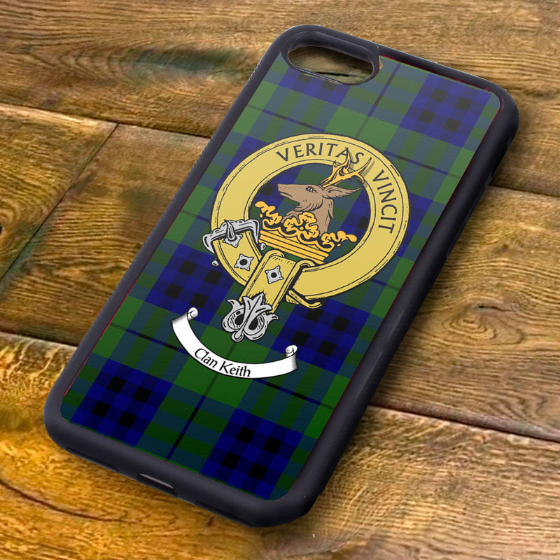 Keith Tartan and Clan Crest iPhone Rubber Case