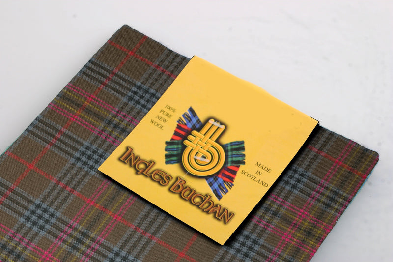 Wool Tartan Pocket Square in Kennedy Weathered Tartan