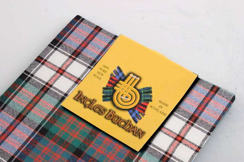 Wool Tartan Pocket Square in MacDonald Dress Ancient Tartan