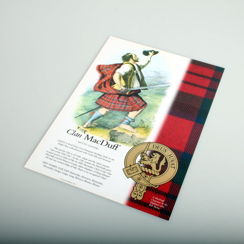 MacDuff Scottish Clan Poster A4