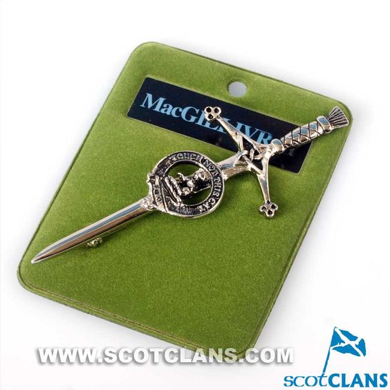 Clan Crest Pewter Kilt Pin with MacGillivray Crest