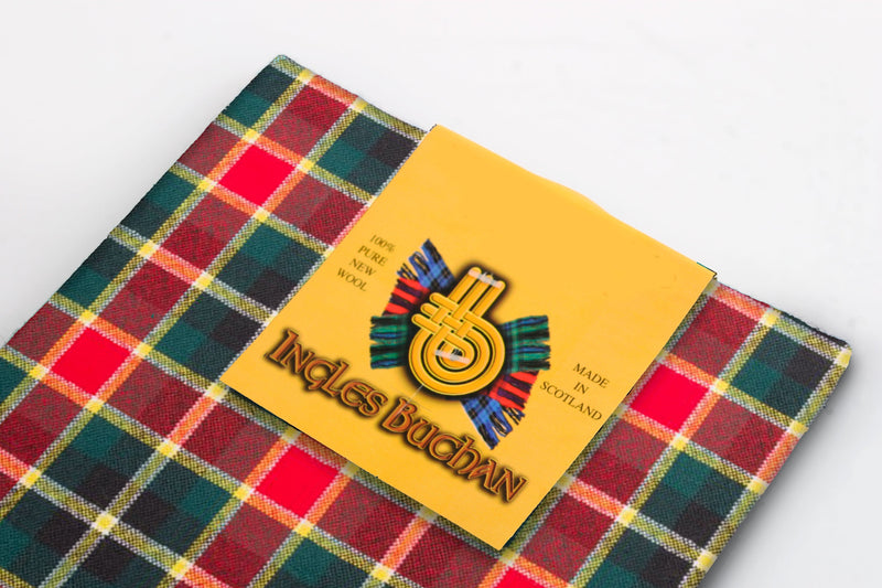 Wool Tartan Pocket Square in MacLachlan Hunting Ancient Tartan