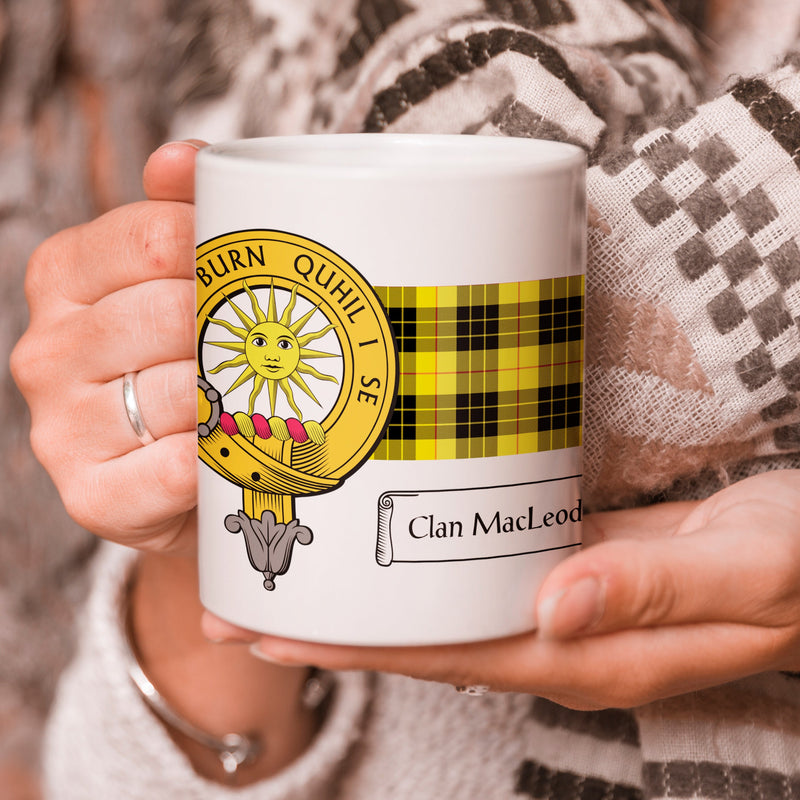 MacLeod of Lewis Clan Crest and Tartan Mug