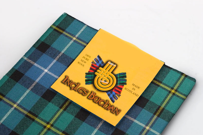 Wool Tartan Pocket Square in MacNeil of Barra Ancient Tartan.