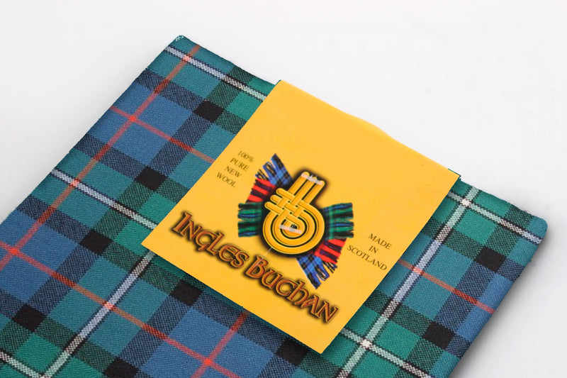 Wool Tartan Pocket Square in MacPhail Hunting Ancient Tartan