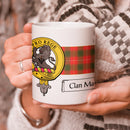 MacPhee Clan Crest and Tartan Mug