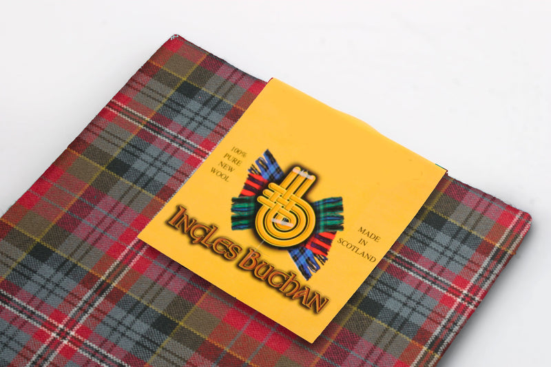 Wool Tartan Pocket Square in MacPherson Weathered Tartan