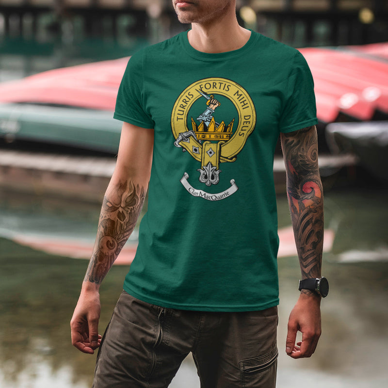 MacQuarrie Clan Crest Gents T Shirt