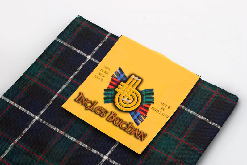 Wool Tartan Pocket Square in MacRae Hunting Modern Tartan