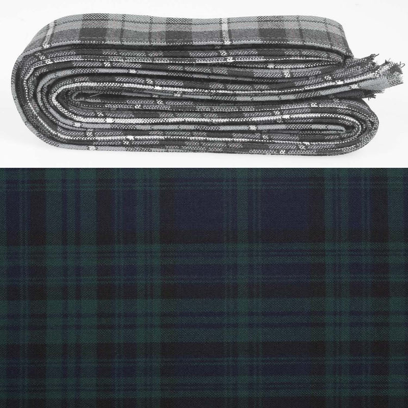 Wool Strip Ribbon in Matheson Hunting Modern Tartan - 5 Strips, Choose Your Width