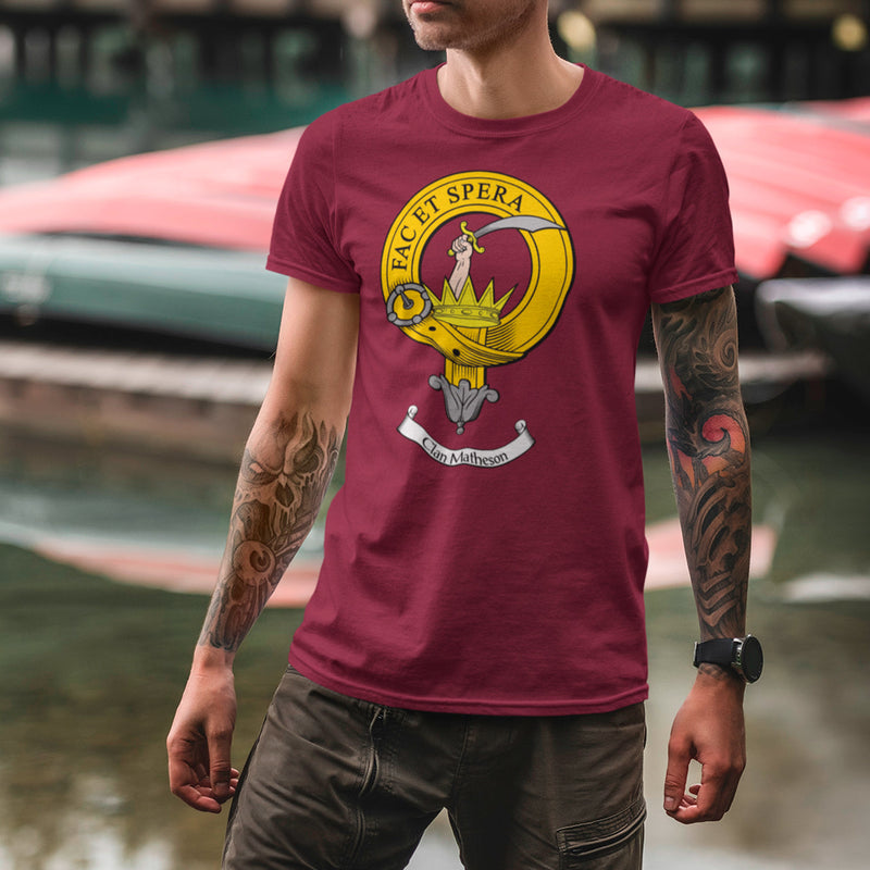 Matheson Clan Crest Gents T Shirt