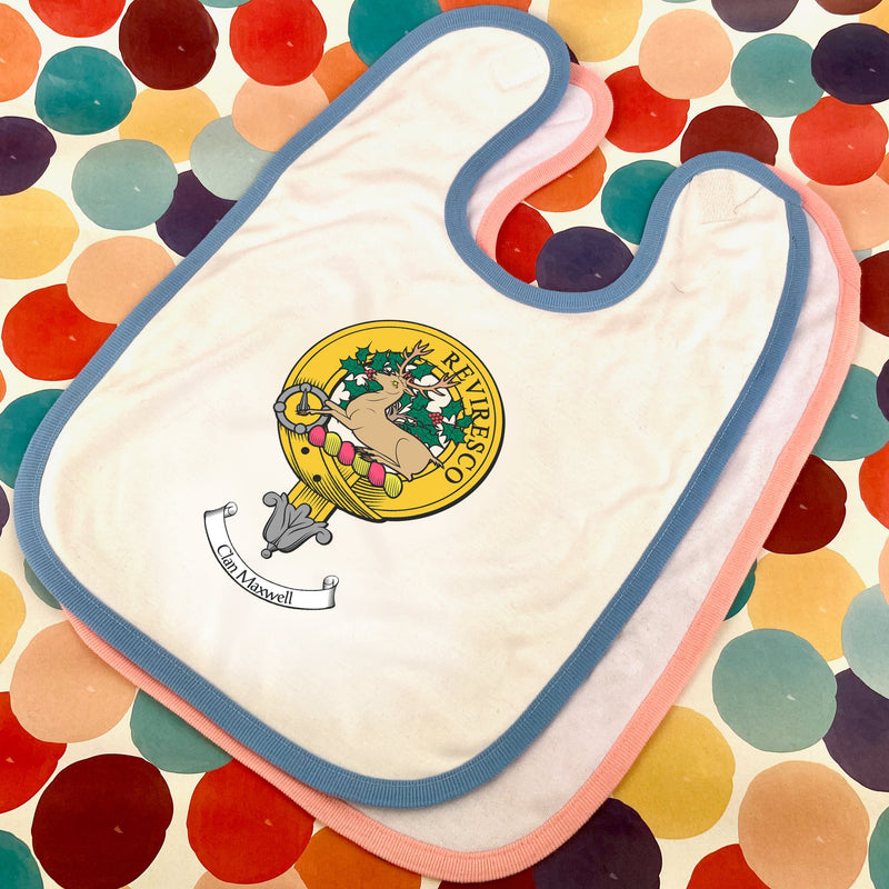 Maxwell Clan Crest Baby Bib