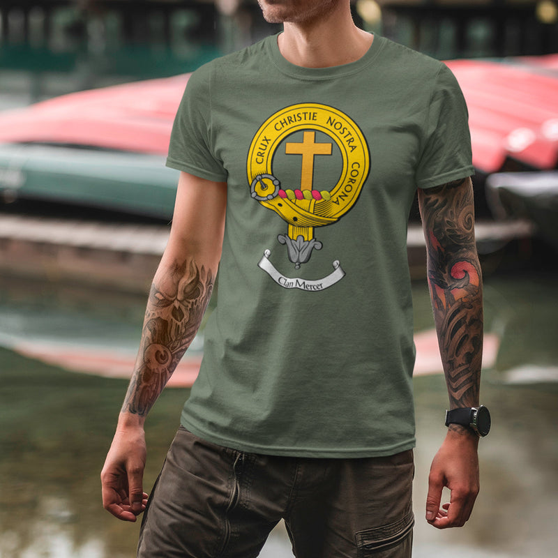 Mercer Clan Crest Gents T Shirt