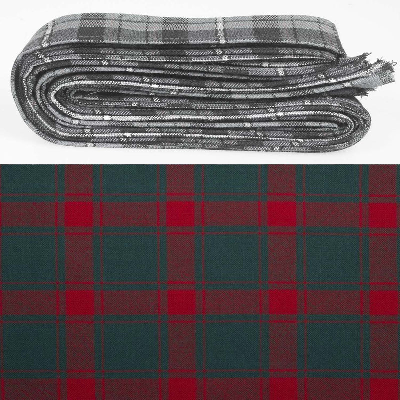 Wool Strip Ribbon in Middleton Modern Tartan - 5 Strips, Choose Your Width