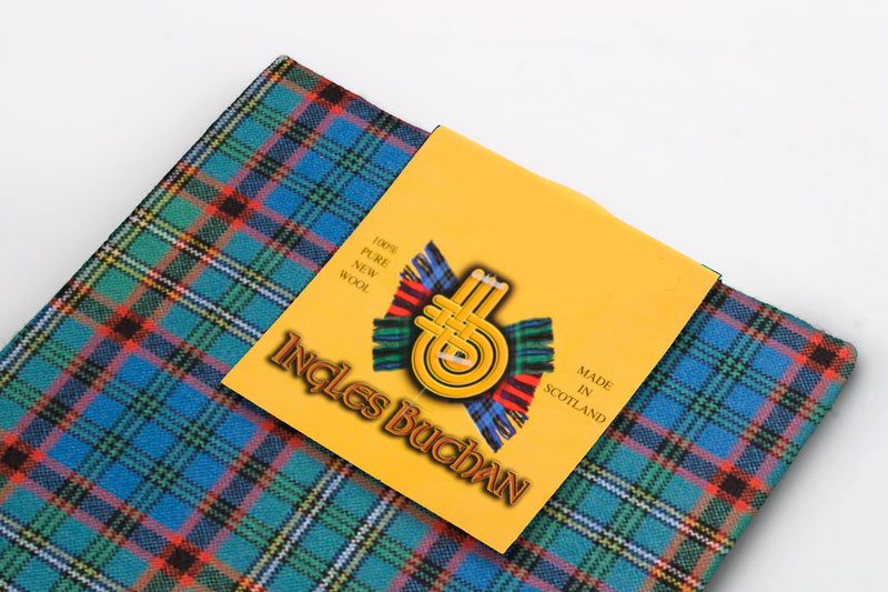 Wool Tartan Pocket Square in Nicholson Hunting Ancient Tartan