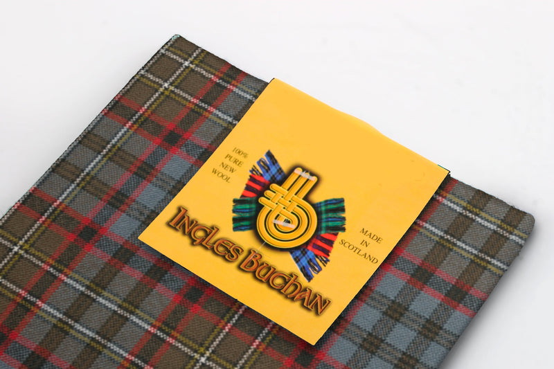 Wool Tartan Pocket Square in Nicholson Hunting Weathered Tartan