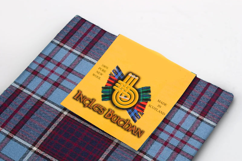 Wool Tartan Pocket Square in Royal Canadian Airforce Tartan