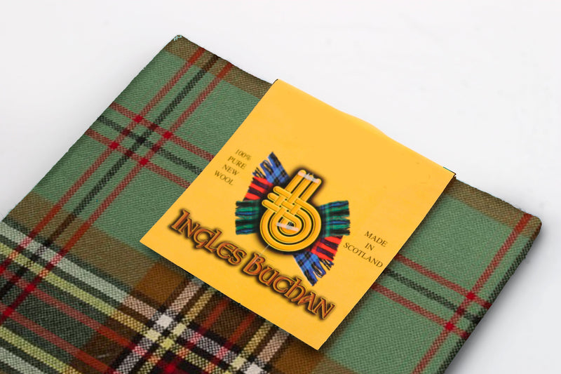 Wool Tartan Pocket Square in Tara Tartan