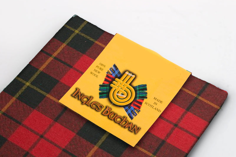 Wool Tartan Pocket Square in Wallace Weathered Tartan