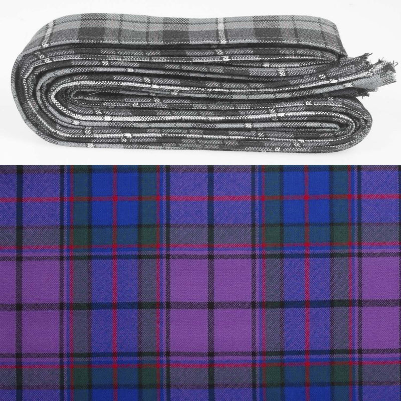 Wool Strip Ribbon in Wardlaw Tartan - 5 Strips, Choose Your Width