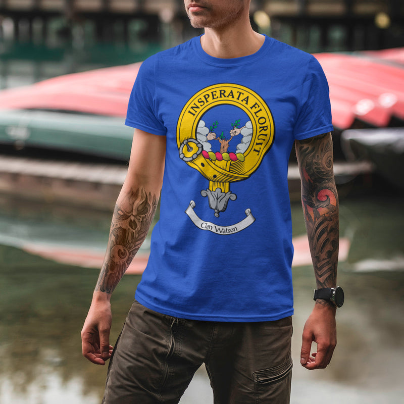 Watson Clan Crest Gents T Shirt