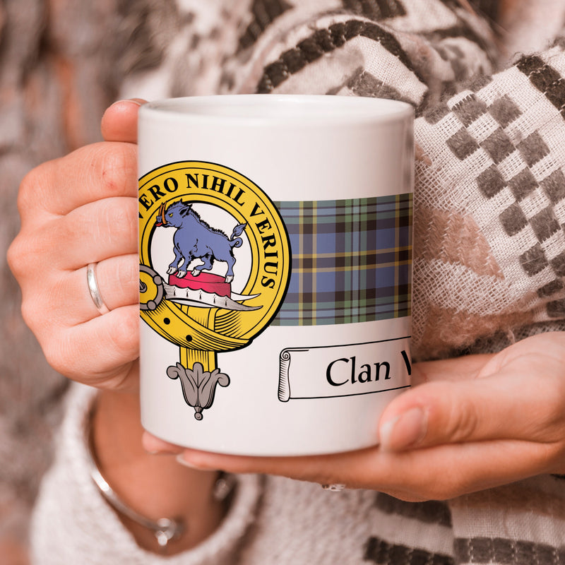 Weir Clan Crest and Tartan Mug