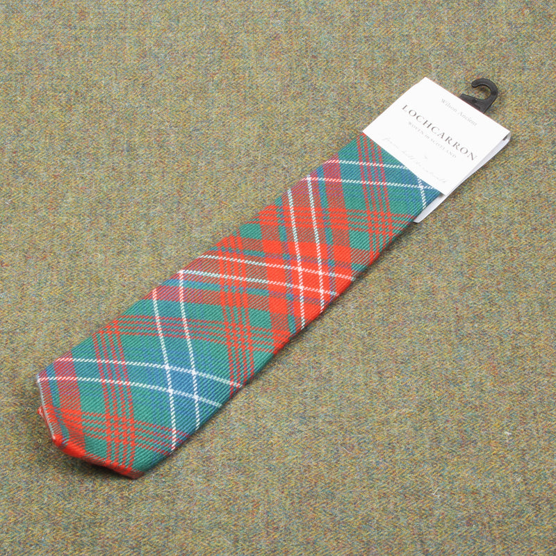 Luxury Pure Wool Tie in Wilson Ancient Tartan