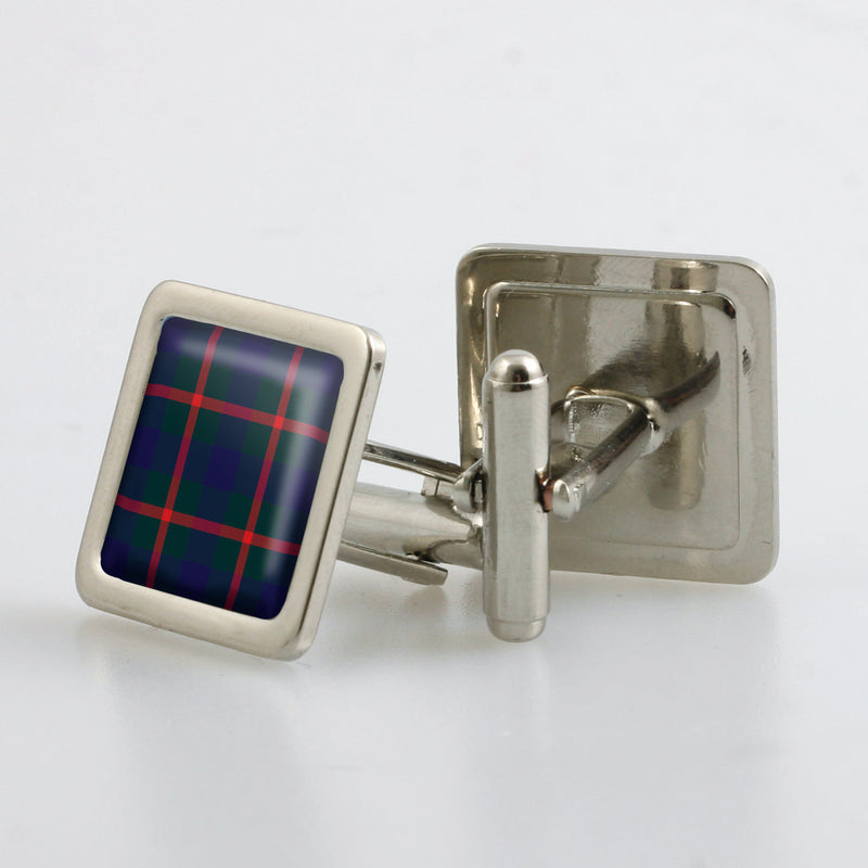 Agnew Modern Tartan Cufflinks - Choose Your Shape.