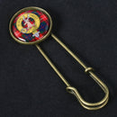 Antique Finish Clan Crest Brooch / Kilt Pin