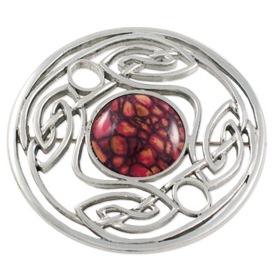 Heathergems Celtic Weave Brooch