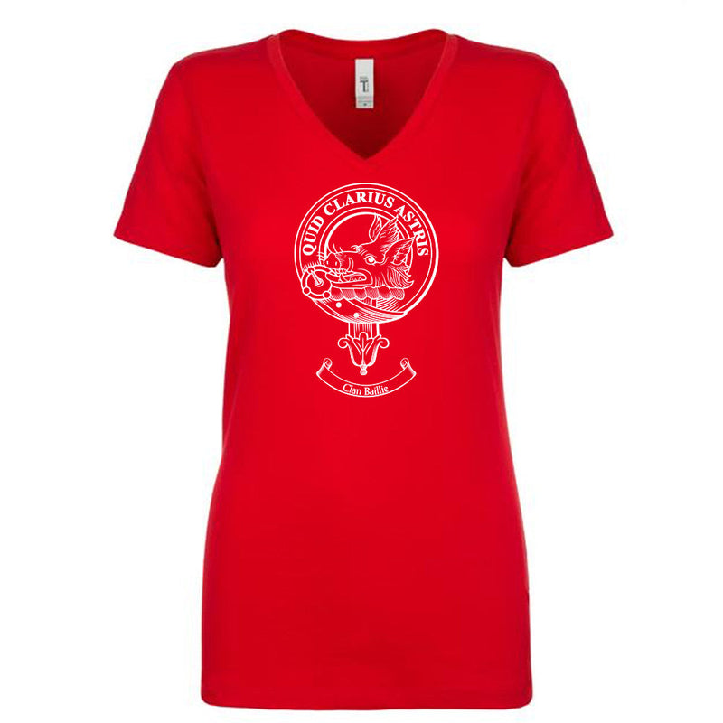 Baillie Clan Crest Ladies Ouline T-Shirt