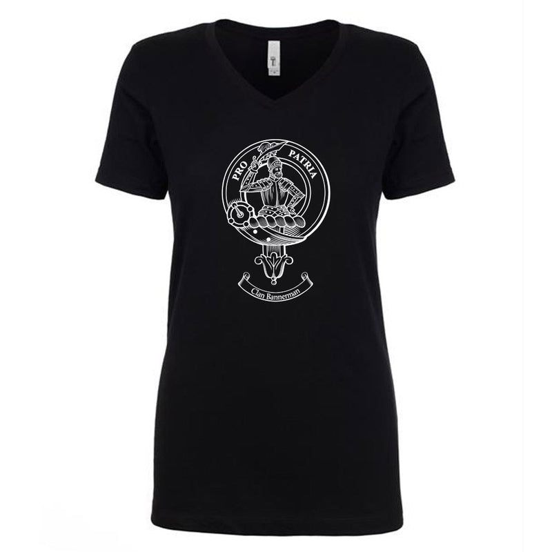 Bannerman Clan Crest Ladies Ouline T-Shirt