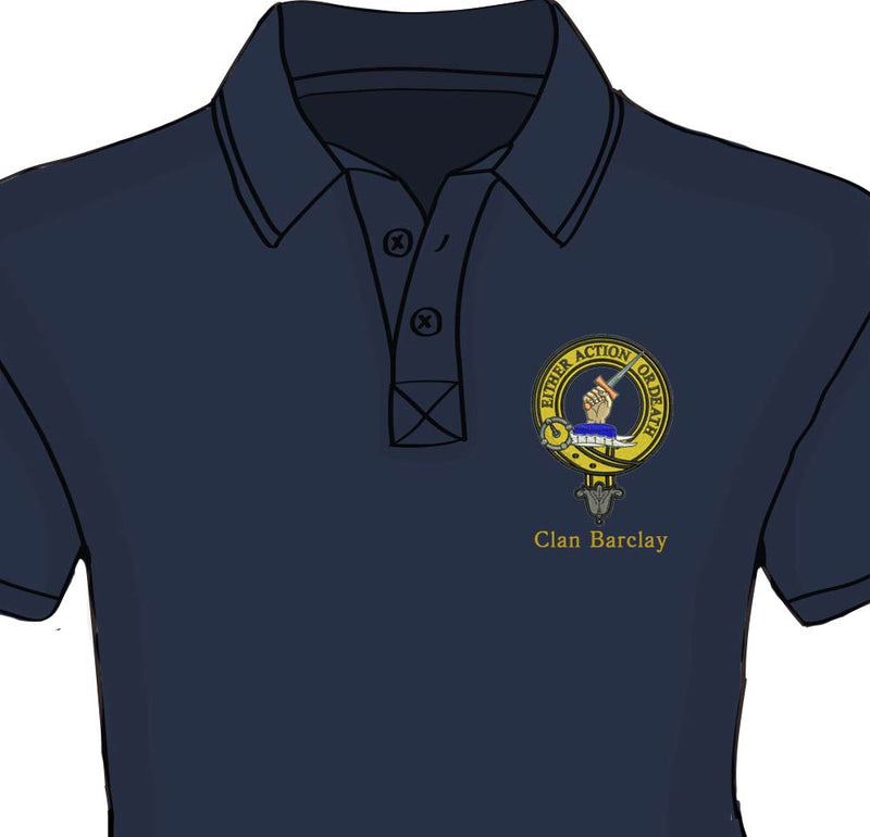 Barclay Clan Crest Embroidered Polo