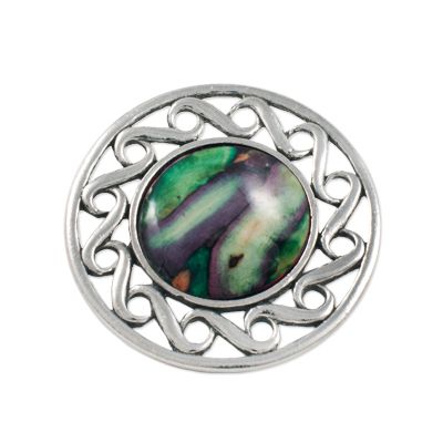 Heathergems Celtic Swirl Brooch